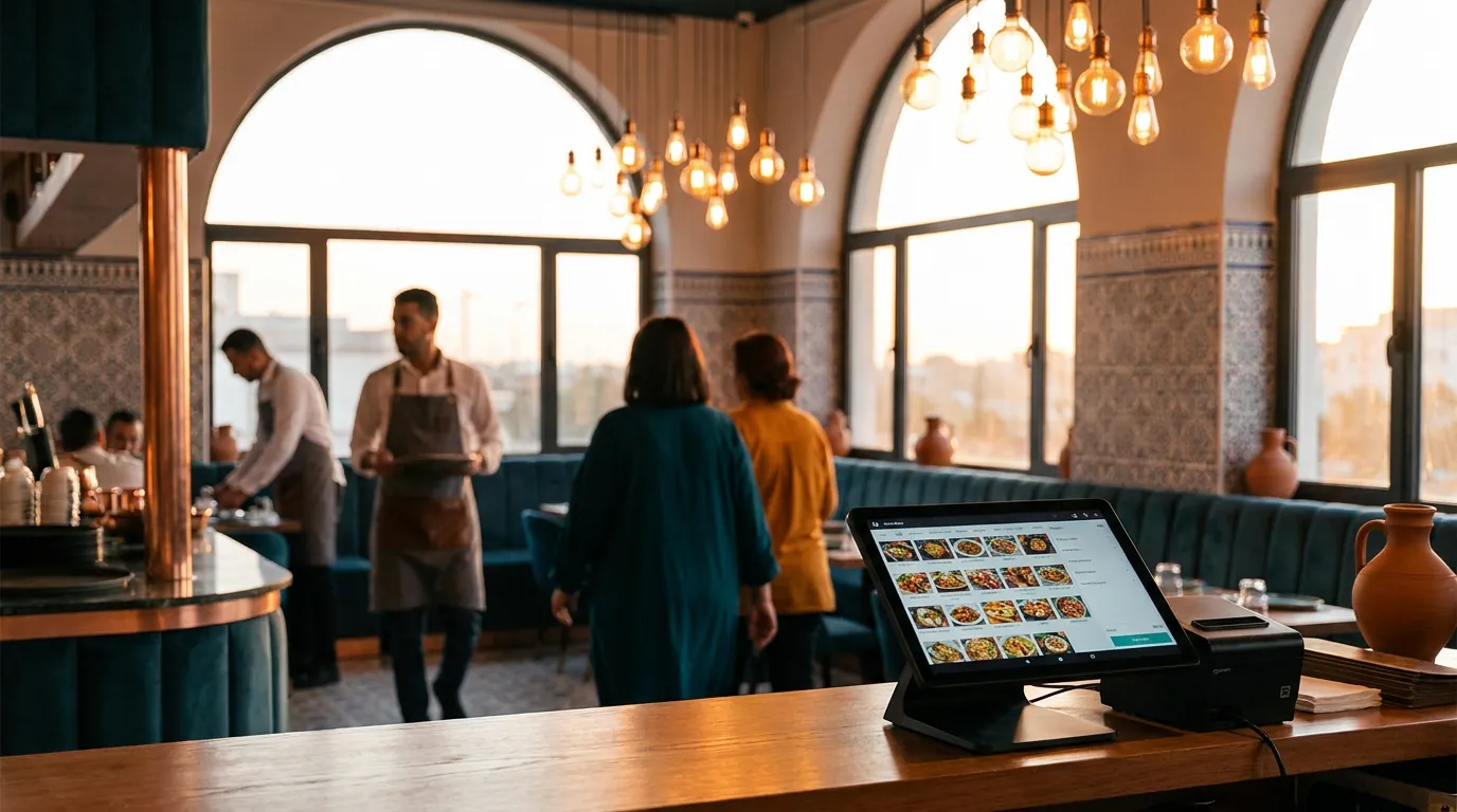 Restaurant algérien équipé de Hey JAG POS