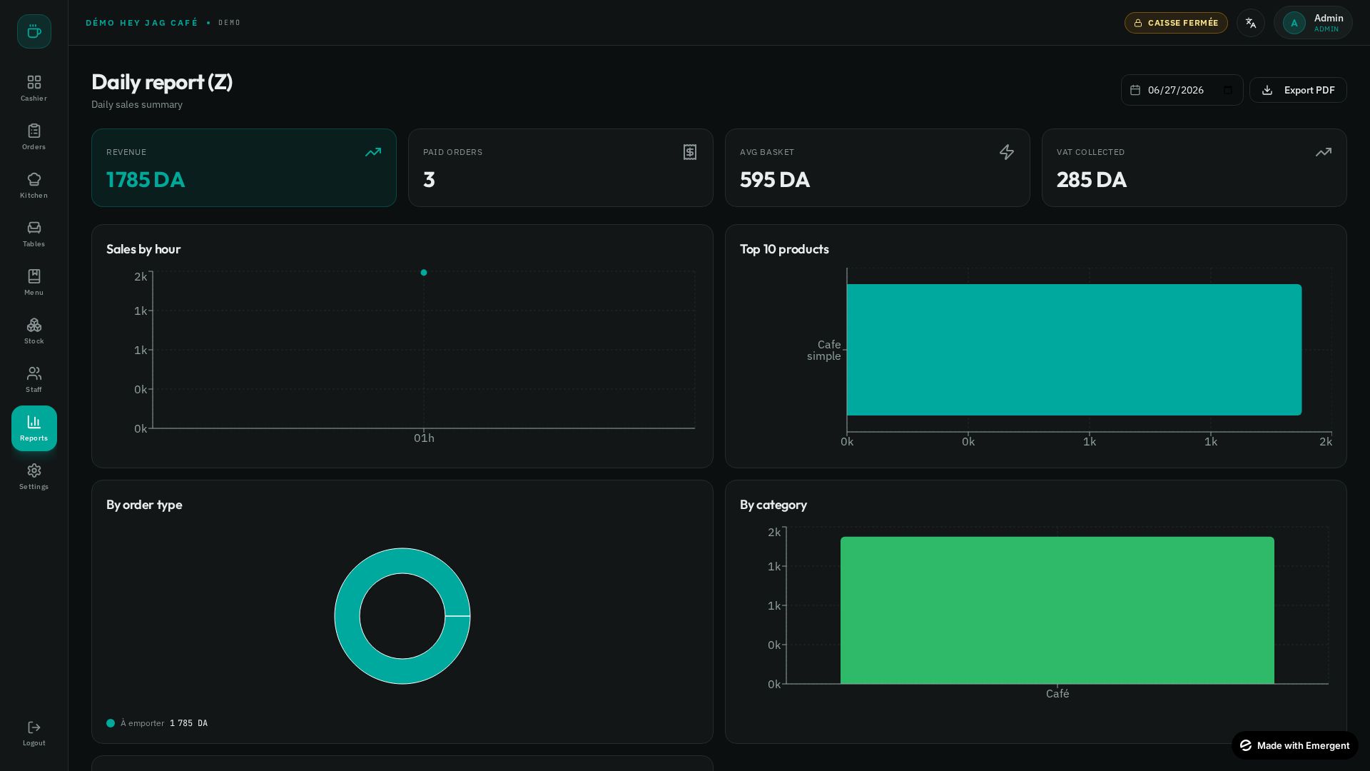 Rapports screenshot